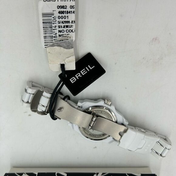 Women’s Breil ceramic watch with  Crystal, Bezzel, and face NWT main image 7